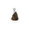 BROWN TIGER EYE CLIP ON SILVER